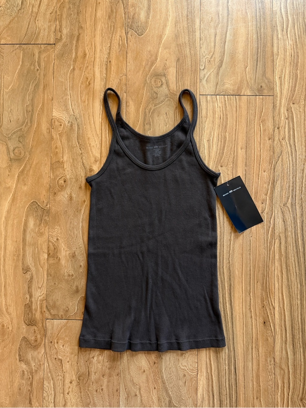 Brandy Melville Beyonca dark brown tank top